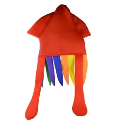 Sød Regnbue Blæksprutte Hat Sjov Kreativ Blæksprutte Hovedbeklædning Halloween Festhue