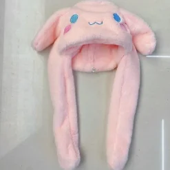 Sød Sanrio Hat Cinnamoroll Tilbehør Kawaii Hold Varme Fortykkelse Plys Hat Ører Flytte Anime Bløde Legetøj Til Piger Gave-WELLNGS