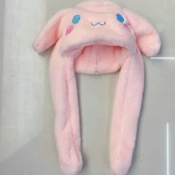 Sød Sanrio Hat Cinnamoroll Tilbehør Kawaii Hold Varmt Opbevaringshætte Ører Bevægelig Anime Blødt Legetøj til Piger Gave - Perfekt 3
