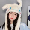 Sød Sanrio Hat Tilbehør Kawaii Hold Varmen Tyk Hue Ører Bevæger Sig Anime Blødt Legetøj Til Piger Gave