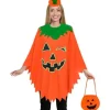 Selvlysende Halloween Poncho med Slikpose & Hårbøjle til Voksne [JSR]