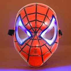 Selvlysende Spider-Man Maske med LED-øjne til børn [JUN]