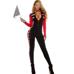 Sexet Formel 1-kørerdragt, pige, racerkører, cosplay-jumpsuit til kvinder, halloweenkostume 5XL_yux 5XL