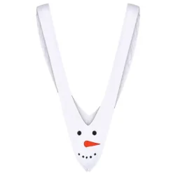 Sexy Herre Julmand Snemand Rensdyr Mankini Thong Brief Gag & Pranks Fancy Cosplay Underbukser White Snowman
