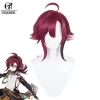 Shikanoin Heizou Cosplay Paryk Genshin Impact Shikanoin Heizou Cosplay Paryk Mænd 55cm Hovedbeklædning Varmebestandigt Syntetisk Hår SWPF