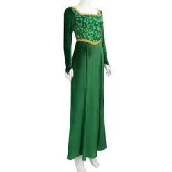 Shrek Cosplay Kostume Anime Prinsesse Grøn Kjole Fiona Kjole Shrek Cosplay Kostume Kvinder Sexet Fløjl Halloween Karnevalstøj MM,CJY M wig