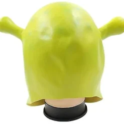 Shrek Maske Kostume Halloween Cosplay Voksen Hel Hoved Grøn Shrek Maske Latexmasker