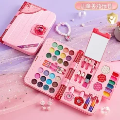 Sikkert børnekosmetiksæt Prinsesse Makeupsæt, Ikke-giftig Formel, Vaskbart, Pigetøj, Fødselsdagsgave, Rolleleg, Festaktivitet Hjem Soveværelse Sweetheart Cake 2-Tier 853 | Fyndiq