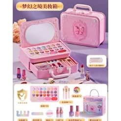 Sikkert børnekosmetiksæt Prinsesse Makeupsæt, Ikke-giftig Formel, Vaskbart, Pigetøj, Fødselsdagsgave, Rolleleg, Festaktivitet Hjem Soveværelse Sweetheart Cake 2-Tier 853 | Fyndiq