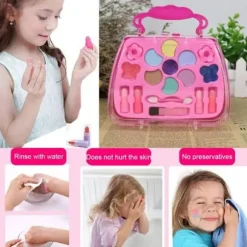 Simuleret makeup taske legetøj til børn piger kosmetik prinsesse gave 1