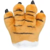 Simulering Dyre Klo Handsker Sød Tiger Klo Plys Handsker Varulv Kostume HandskerGul