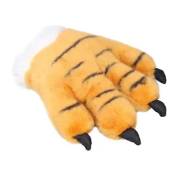 Simulering Dyre Klo Handsker Sød Tiger Klo Plys Handsker Varulv Kostume HandskerGul