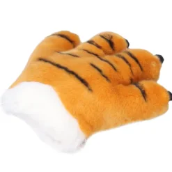 Simulering Dyre Klo Handsker Sød Tiger Klo Plys Handsker Varulv Kostume HandskerGul