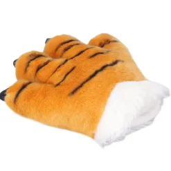 Simulering Dyre Klo Handsker Sød Tiger Klo Plys Handsker Varulv Kostume HandskerGul