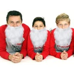 Sjov Julemandsskjæg Kostume Falsk Hvidt Skæg Julemandsskjæg Co