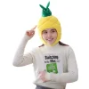 Sjov Karneval Tegnefilm Hovedbeklædning Kortluvet Velour Ananas Tropisk Stil Ananas Hat Foto Rekvisitter Til Kostumefester Udklædning (som Vist)