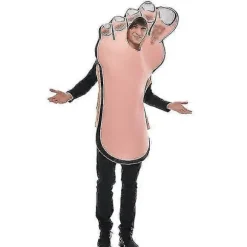 Sjove Foot Cosplay Jumpsuits Tunika Halloween Kostume Til Voksne Mænd Nyhed Karneval Party Fancy Dress