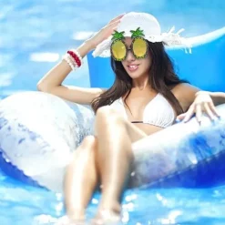 Sjove hawaiianske briller nyhed strandfestbriller maskerade fotorekvisitter velegnet til voksne og børn sommerfest