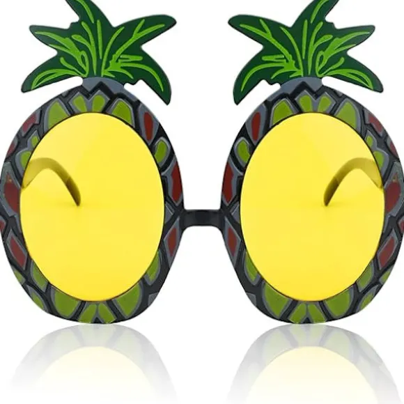 Sjove Hawaii-briller, nyhedsbriller til strandfest, maskerader, fotorekvisitter, velegnet til voksne og børn, sommerfest