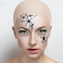 Skaldede Hætter Latex Skaldet Hætte Til Voksne Makeup Skaldet Hoved Paryk Hætte Kostume Tilbehør 4stk