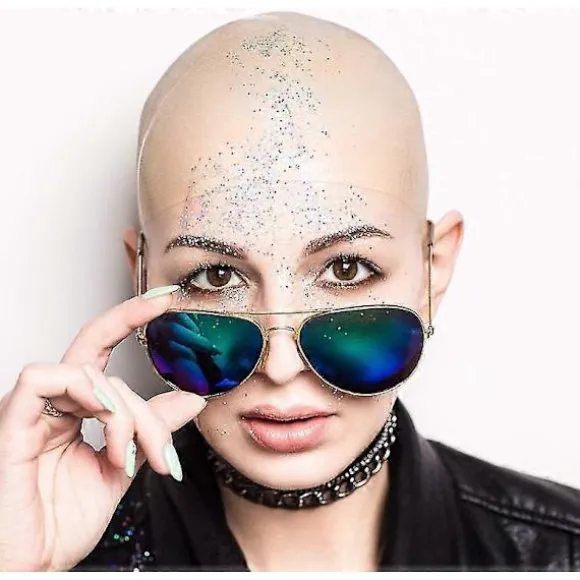 Skaldepander til voksne og teenagere, makeup, latex, skaldet hoved, parykhætte, kostumetilbehør