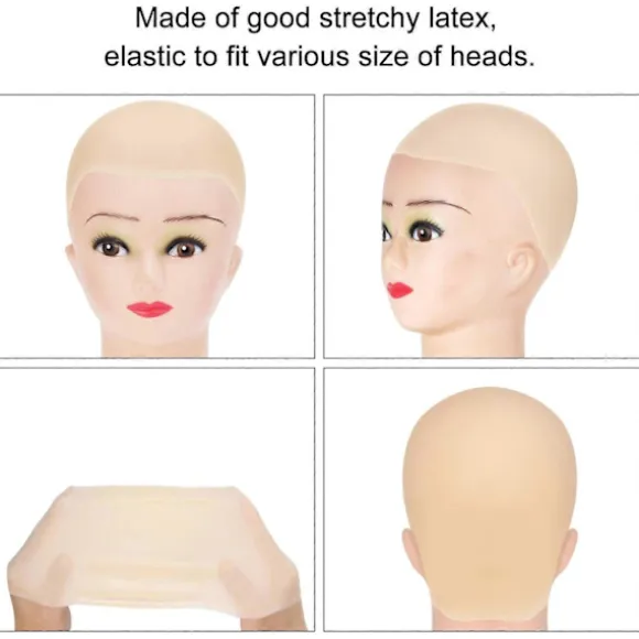 Skaldet Hætte, 1 Stykke Latex Voksen Skaldet Hætte, Skaldet Hætte Makeup, Latex Skaldet Paryk Hætte, Kostume Tilbehør