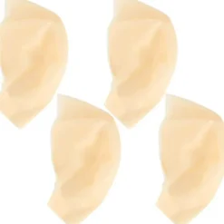 Skaldet hætte latex skaldet hætte til voksne makeup skaldet hoved paryk hætte kostume tilbehør 4stk