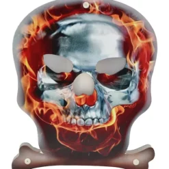 Skeletlys, Hodeskalleformet LED Halloweenlys, Mini Bærbar