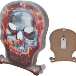 Skeletlys, Hodeskalleformet LED Halloweenlys, Mini Bærbar