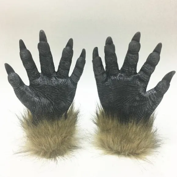 Skræk Djævel Bold Helhoved Halloween Maske Ulvehandsker Cosplay W,ta