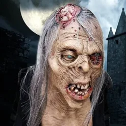 Skræk The Walking Dead Zombie Maske Skræmmende Halloween Kostume Rædsel Blodig Voksen Halloween Dekoration Rekvisitter_tfrf