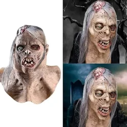 Skræk The Walking Dead Zombie Maske Skræmmende Halloween Kostume Rædsel Blodig Voksen Halloween Dekoration Rekvisitter_tfrf