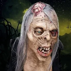 Skræk The Walking Dead Zombie Maske Skræmmende Halloween Kostume Rædsel Blodig Voksen Halloween Dekoration Rekvisitter-FF-
