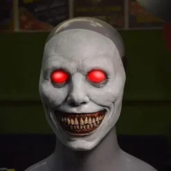 Skræmmende Halloween Dæmon Maske med Smil - Horror Ansigt Cosplay Prop til Fester[JUN]