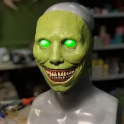 Skræmmende Halloween Dæmon Maske med Smil - Horror Ansigt Cosplay Prop til Fester[JUN]
