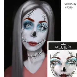 Skræmmende Halloween Makeup Ornamenter