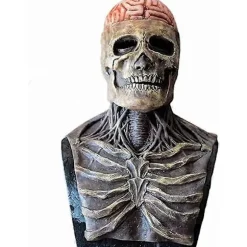 Skræmmende Kranium Maske, Latex Kranium Maske, Halloween Maske til Voksne Der Er Ekstremt Ængstelige Med Aftagelige Kæber, Rollespil