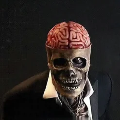 Skræmmende Kranium Maske, Latex Kranium Maske, Halloween Maske til Voksne Der Er Ekstremt Ængstelige Med Aftagelige Kæber, Rollespil