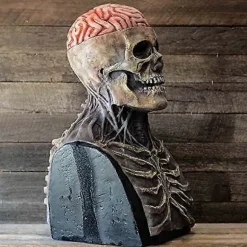 Skræmmende Kranium Maske, Latex Kranium Maske, Halloween Maske til Voksne Der Er Ekstremt Ængstelige Med Aftagelige Kæber, Rollespil