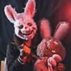 Skræmmende Masker - Halloween Uhyggelig Kanin Maske - Killer Kanin Maske - Spøgelsesmaske - Halloween Kostume, opdateret Version