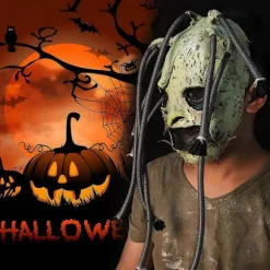 Slipknot Maske Horror Latex Grimasse Træ Maske Realistiske Cosplay Rekvisitter til Halloween (FMY)