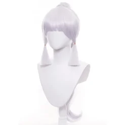 Sølvgrå Hestehale Pandehår Varmebestandig Paryk Til Cosplay Anime Paryk Halloween Kostume