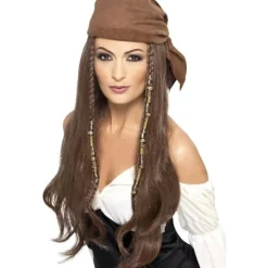 Smiffys Piratparyk Sæt One Size Brun Øjenbryn Brun One Size Brun One Size One Size Brown