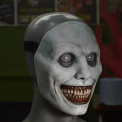 Smilende dæmon horror maske green