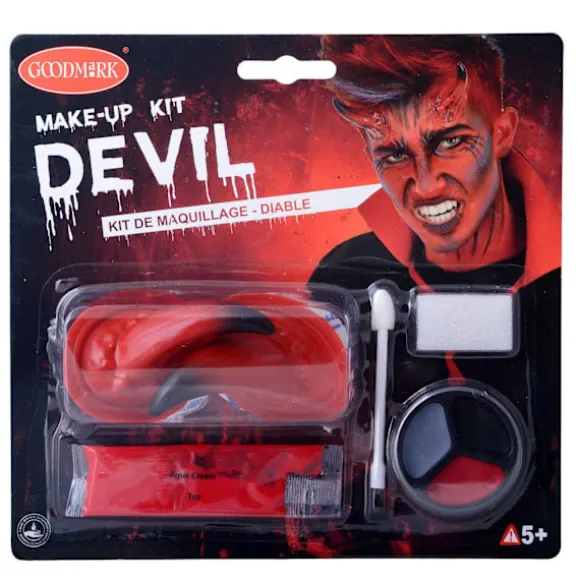Sminkset Make-up kit Devil Maskerad Halloween Multicolor one size