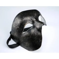 Smukke festprom masker luksus maskebal sorte og guld masker