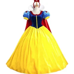 Snehvide Prinsesse Kostume Voksen Kvinder Dronning Eventyr Kjole+hovedbeklædning Sæt Cosplay Fest Halloween Karneval Rollespil Outfit 2XL