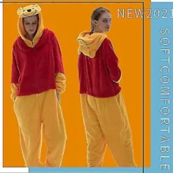 Snug Fit Unisex Voksen Onesie Pyjamas Dyr Enkeltdel Halloween Kostume Nattøj -r (X-large Brun)