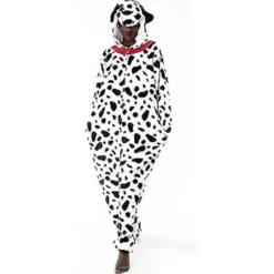 Snug Fit Unisex Voksen Onesie Pyjamas Dyr Enkeltdel Halloween Kostume Nattøj -r (5-6 år Dalmatiner)