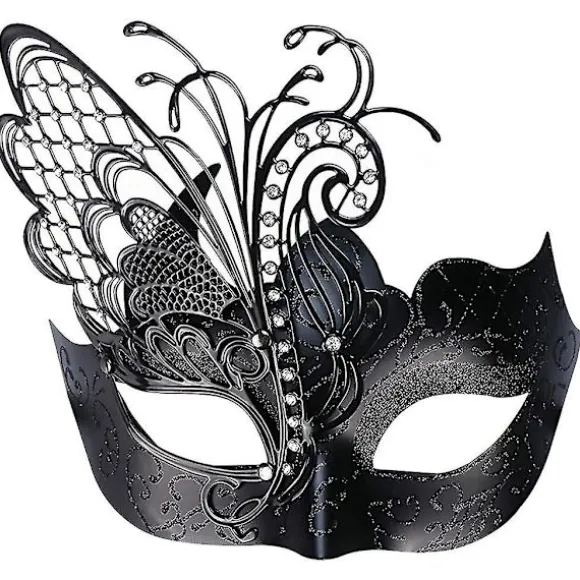 Sommerfugl Rhinestone Metal Venetiansk Kvinde Maske til Maskerade/Mardi Gras Fest/Sexet